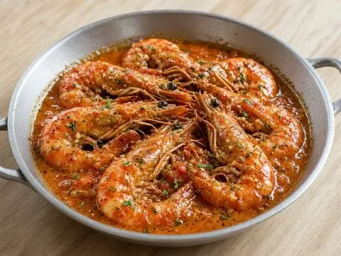 Škampi na buzaru — Riba u Demo Restoran